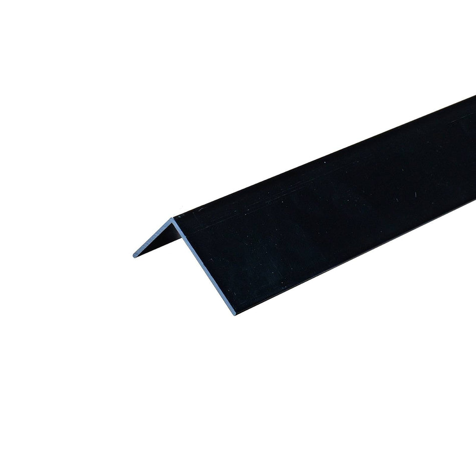 Metal Mate 25 x 20 x 1.6mm x 1m Black Aluminium Unequal Angle