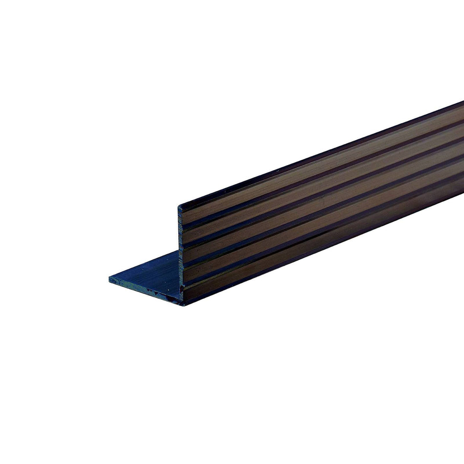 Metal Mate 25.4 x 25.4 x 1.5mm x 1m Aluminium Bronze Fluted Angle