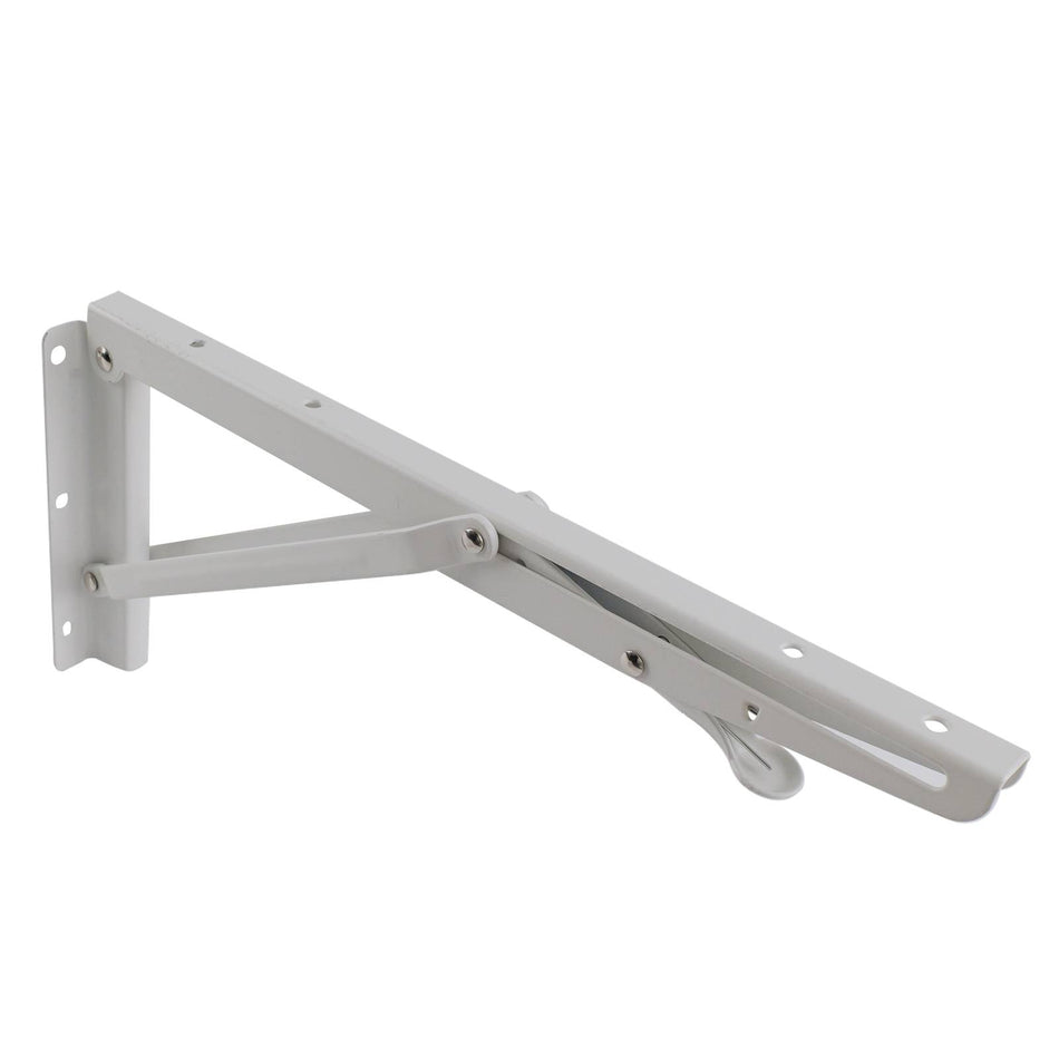 Carinya 315 x 145mm White Folding Spring Loaded Bracket