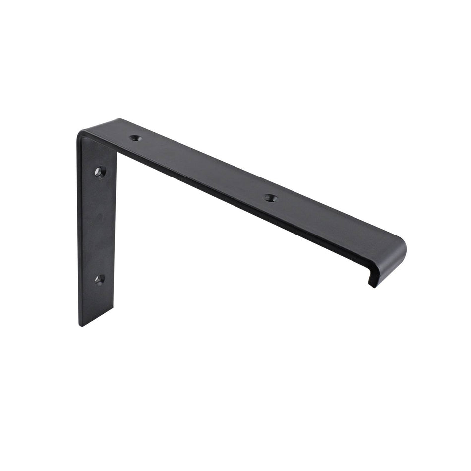 Carinya 240 x 185mm Black Hanging Lipped Angle Bracket - 240 x 185mm