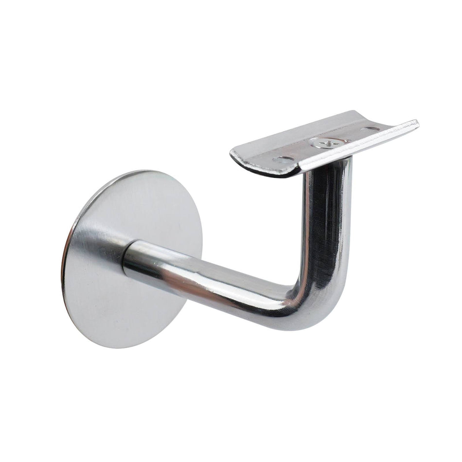 Carinya Chrome Curved Top Angle Handrail Bracket