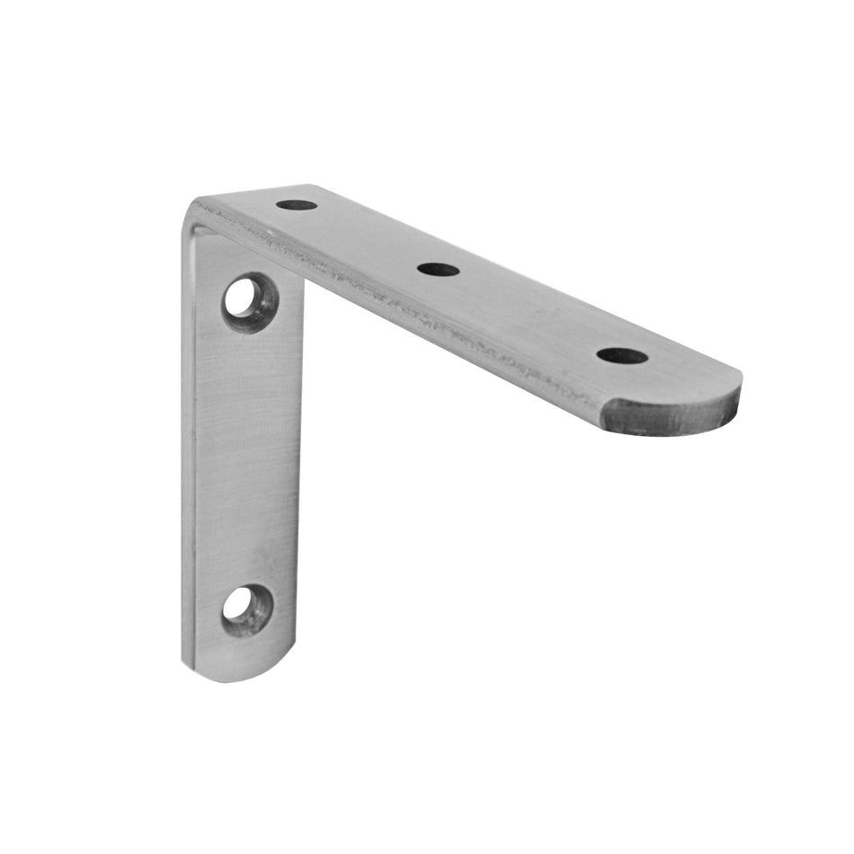 Carinya 125 x 100mm Satin Chrome Heavy Duty Angle Bracket