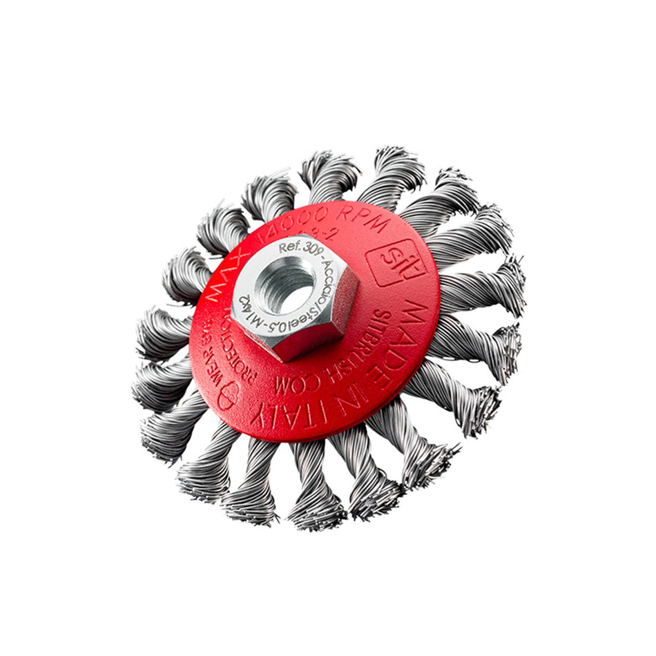 SIT Steel Twist Knot Conical Brush 95mm x M10