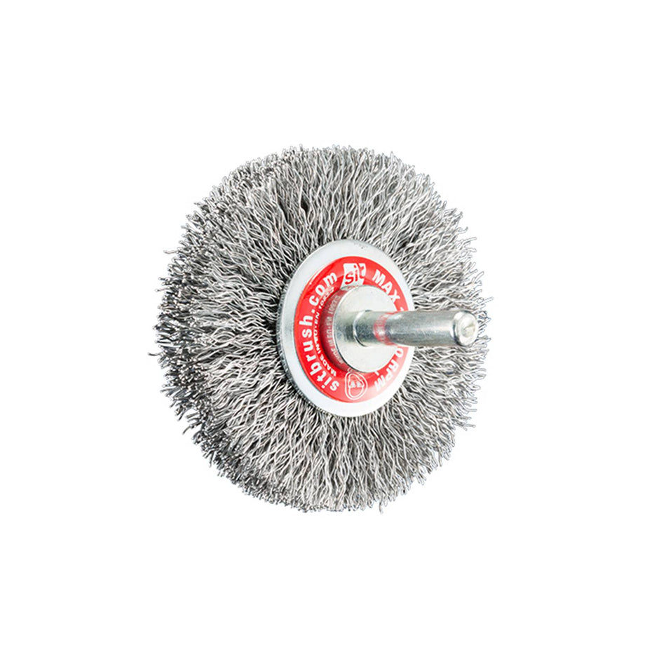 SIT Steel Crimped Mounted Brush 50mm x M6