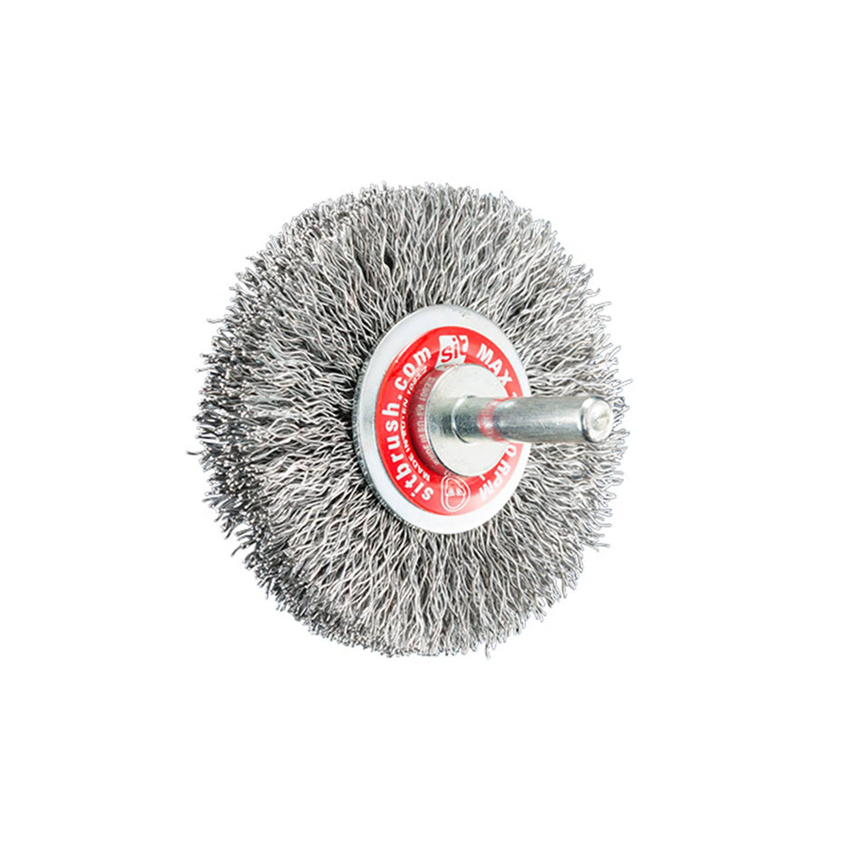 SIT Steel Crimped Mounted Brush 75mm x M6