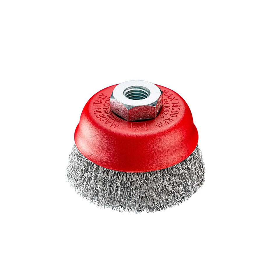 SIT Steel Crimped Cup Brush 75mm x M10
