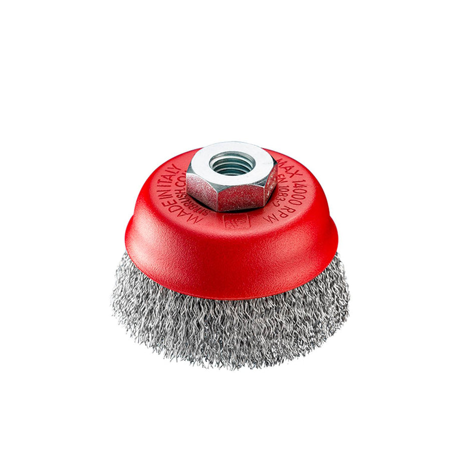 SIT Steel Crimped Cup Brush 75mm x M14