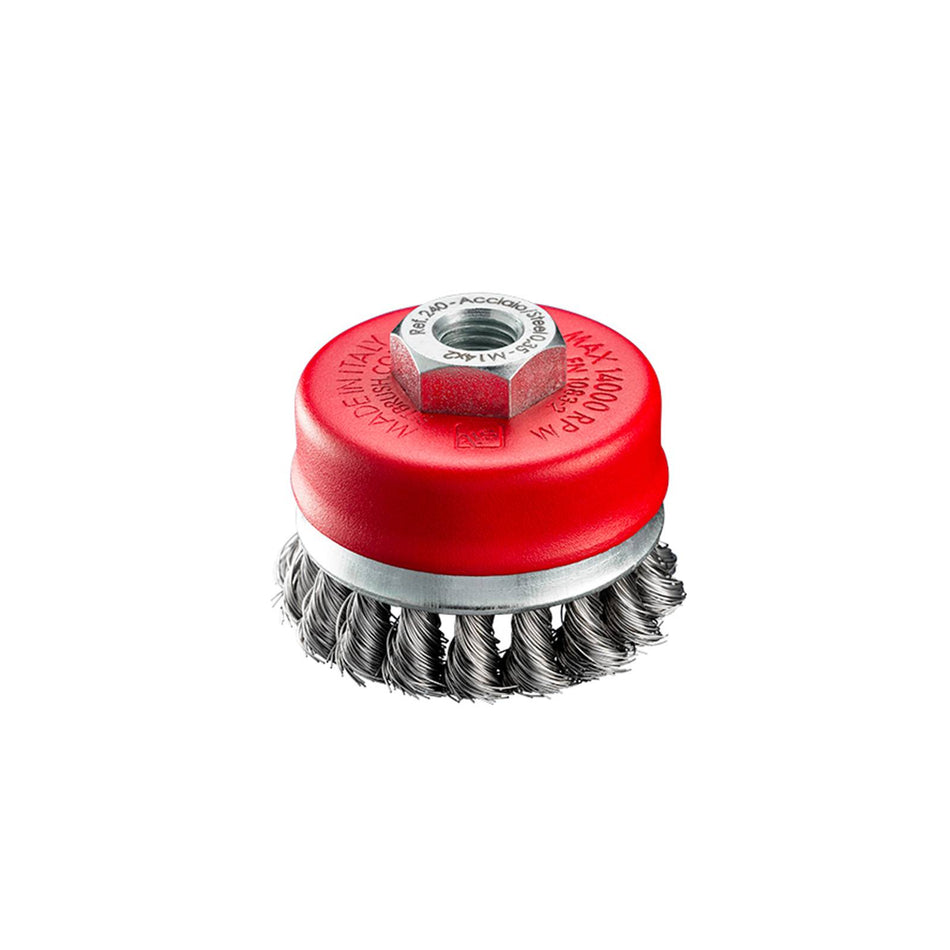 SIT Steel Twist Knot Cup Brush 70mm x M10