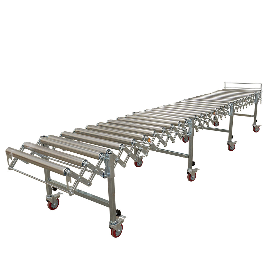 Easyroll 592mm x 3.8m Steel Roller Expandable Conveyor