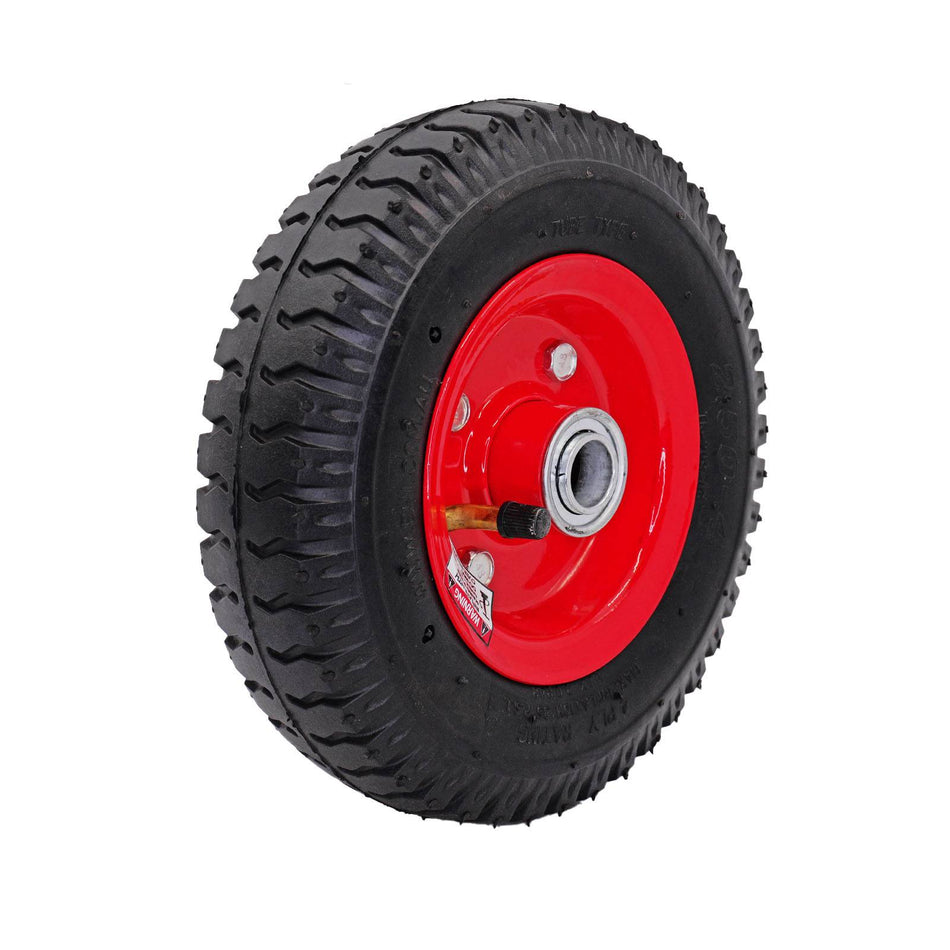 Easyroll 2.50x4" Pneumatic Wheel Steel Centred 3/4" Bearing 140kg