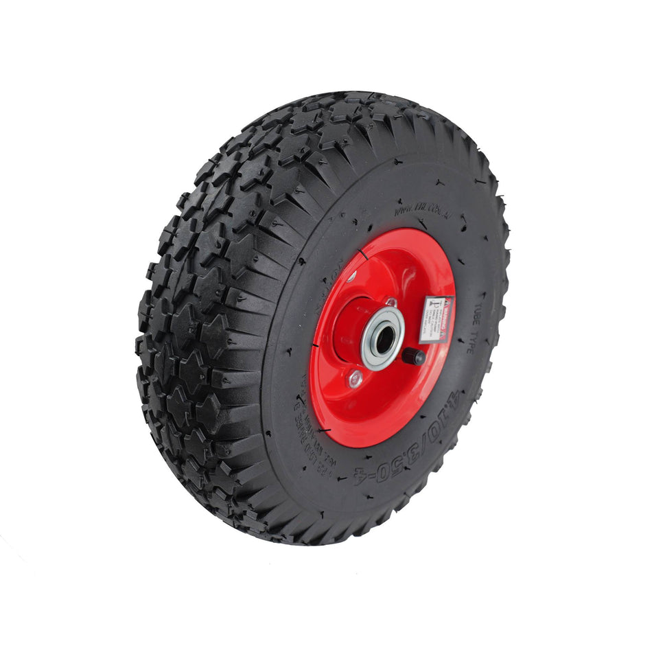 Easyroll 3.50x4" Pneumatic Wheel Steel Centred 5/8" Bearing 160kg