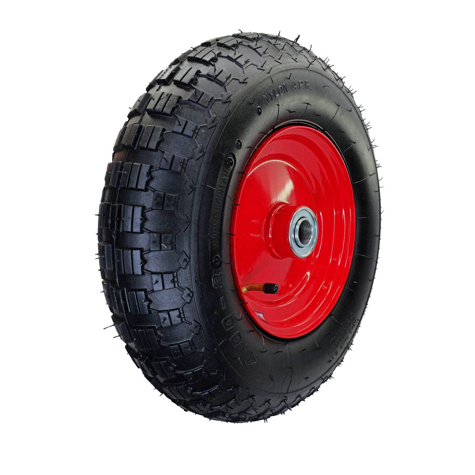 Easyroll 4.00x8" Pneumatic Wheel 1" Bearing 220kg