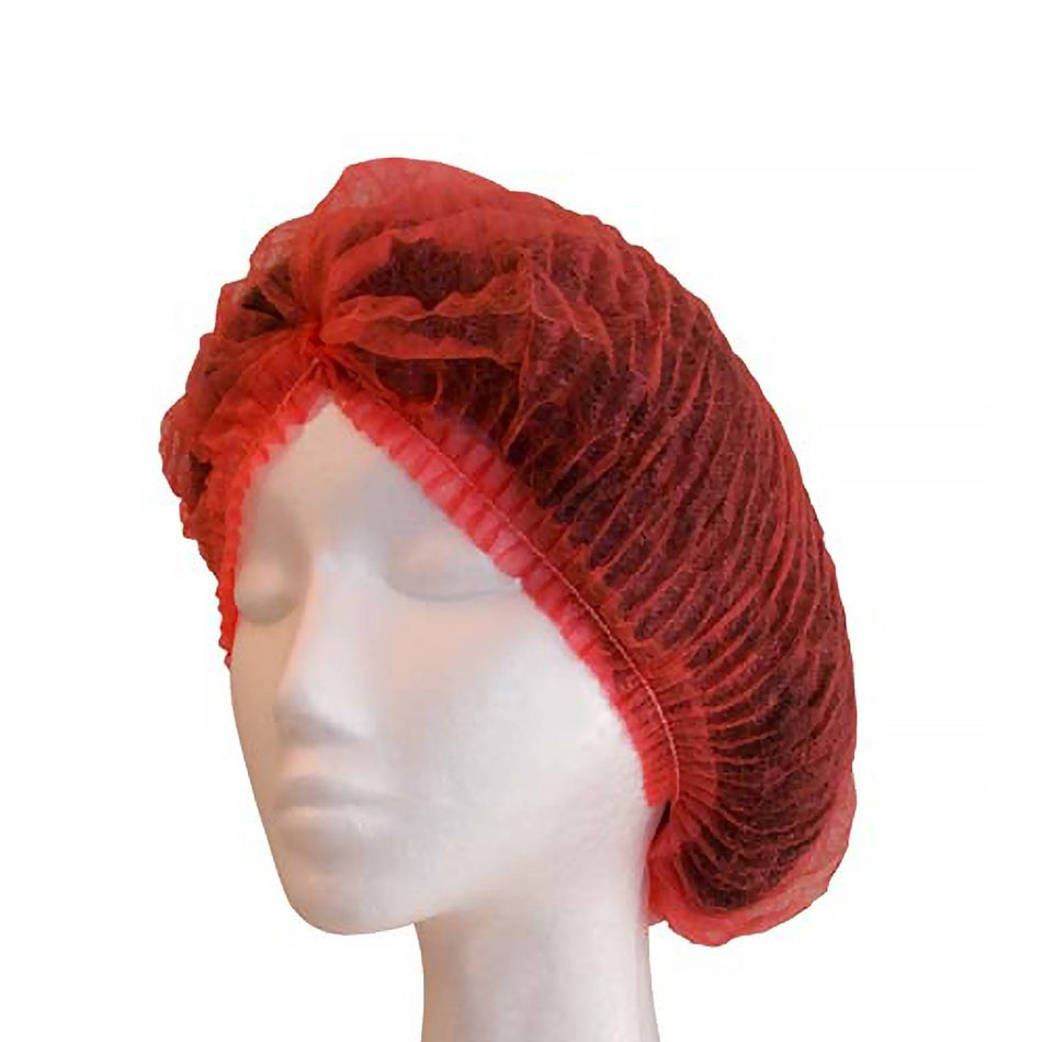Proval Red Crimped Berets 21''