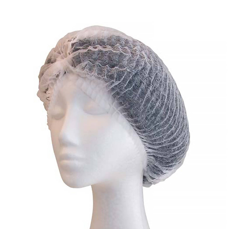 Proval White Crimped Berets 24''