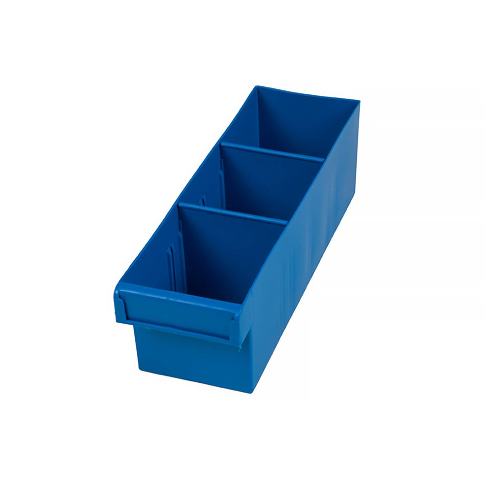 Fischer 100x100x300mm Blue Spare Parts Tray With Removable Dividers (Special Order)