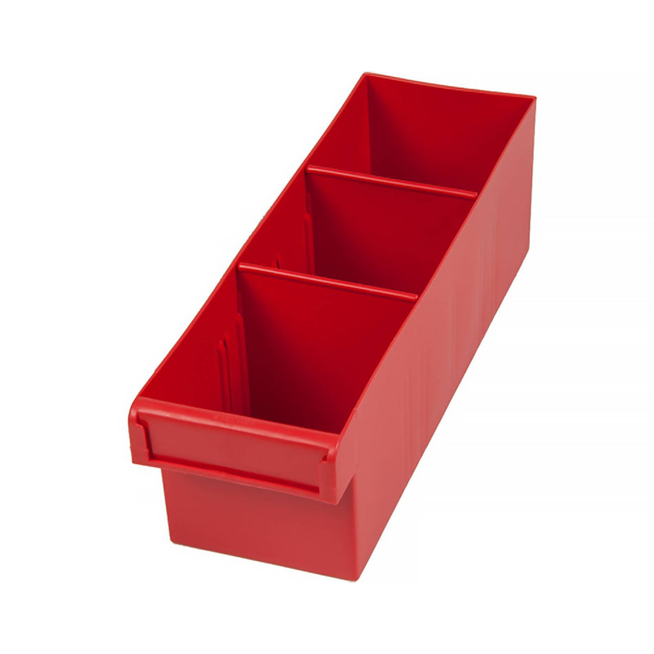 Fischer 100x100x300mm Red Spare Parts Tray With Removable Dividers (Special Order)