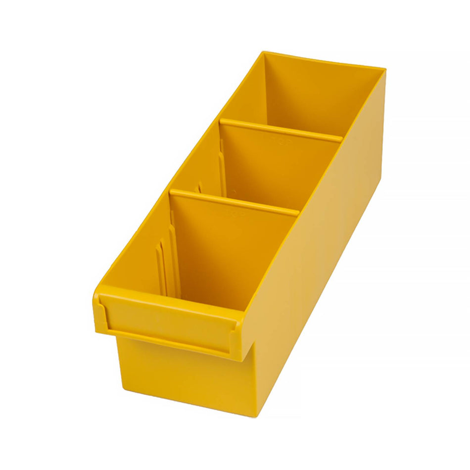 Fischer 100x100x300mm Yellow Spare Parts Tray With Removable Dividers (Special Order)