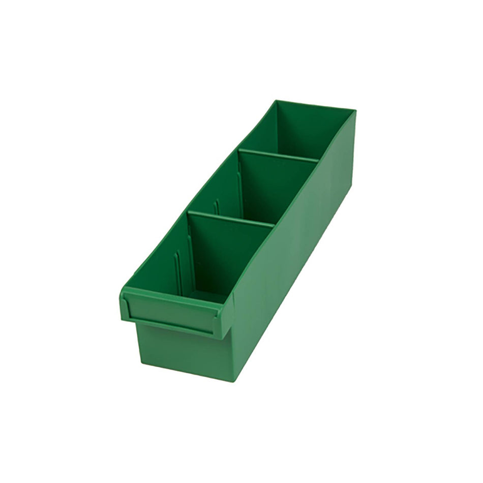 Fischer 100x100x400mm Green Spare Parts Tray With Removable Dividers (Special Order)