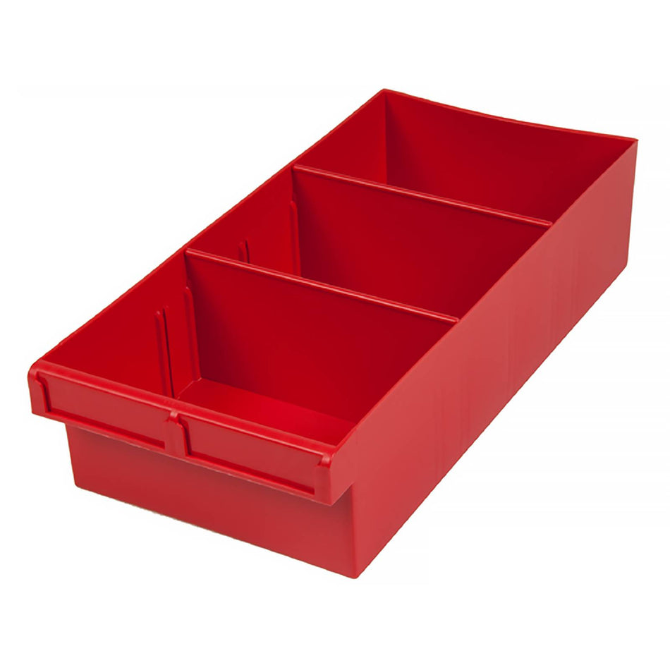 Fischer 200x100x400mm Red Spare Parts Tray With Removable Dividers (Special Order)