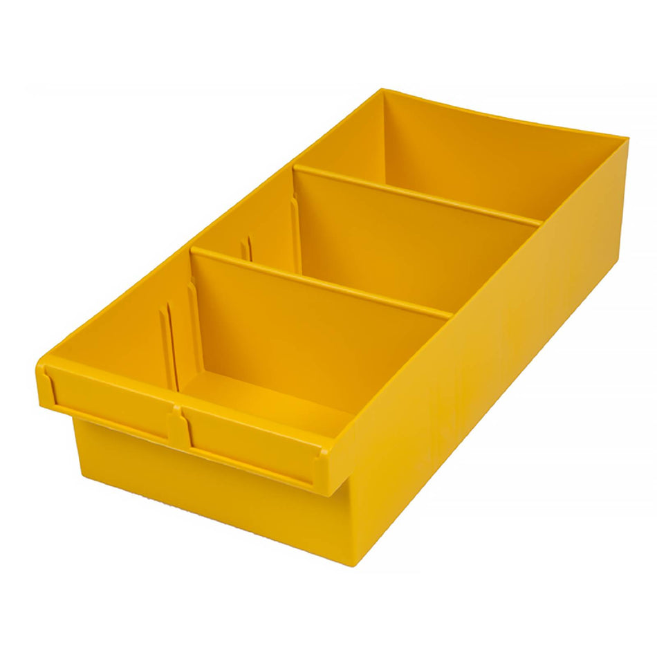 Fischer 200x100x400mm Yellow Spare Parts Tray With Removable Dividers (Special Order)