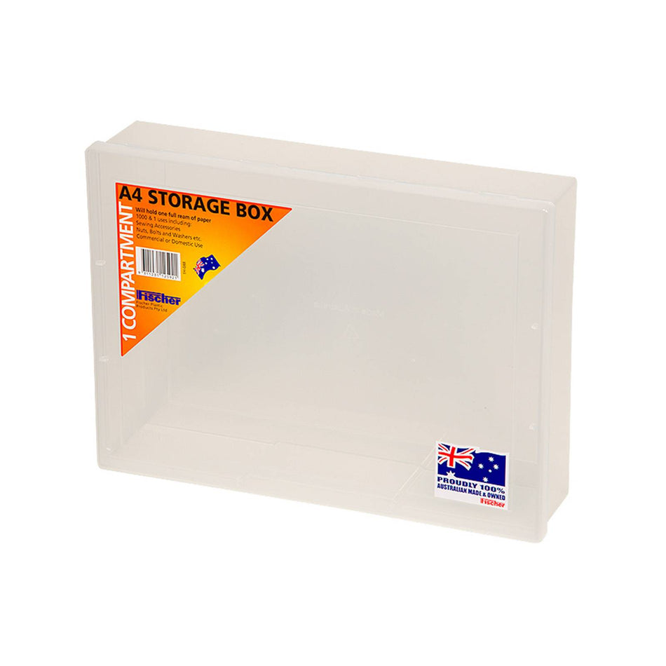 Fischer Large A4 Clear 1 Compartment Storage Box (Special Order)