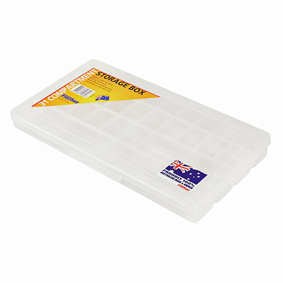 Fischer Clear 31 Compartment Storage Box (Special Order)