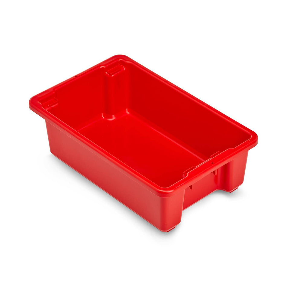 Fischer Red Store Tub 32L Nesting Crate