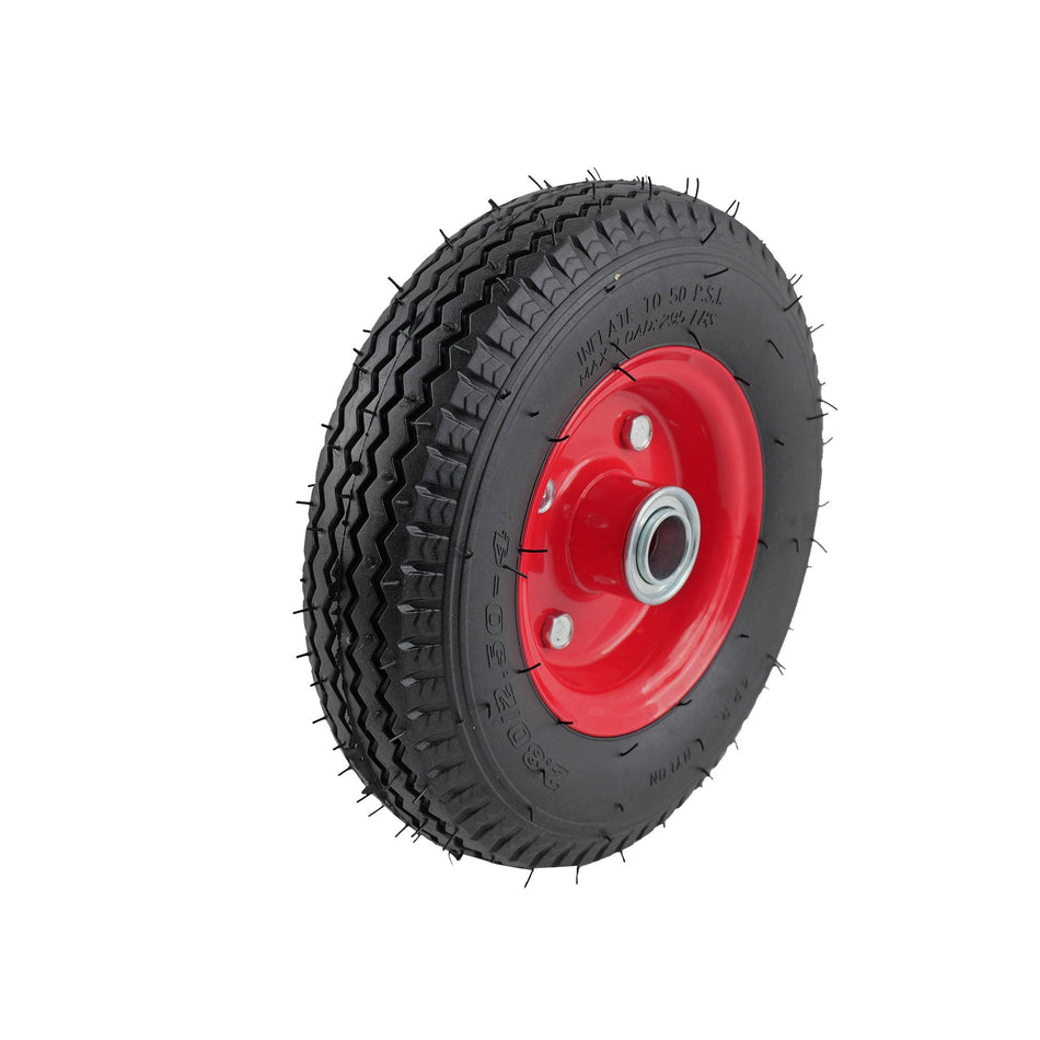 Easyroll 2.5x4" Foam Filled Wheel Steel Centred 20mm Bearing 75kg