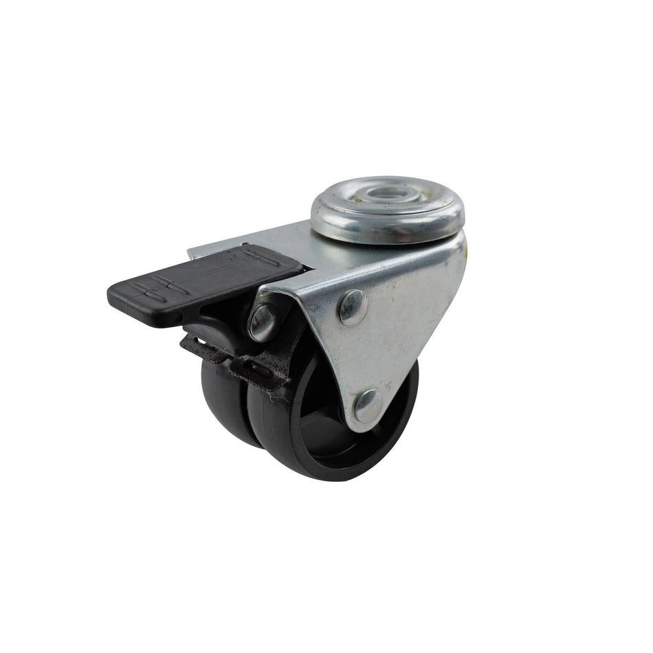 Easyroll 50mm Black Nylon Bolt Hole Brake G2 Series Castor 70kg
