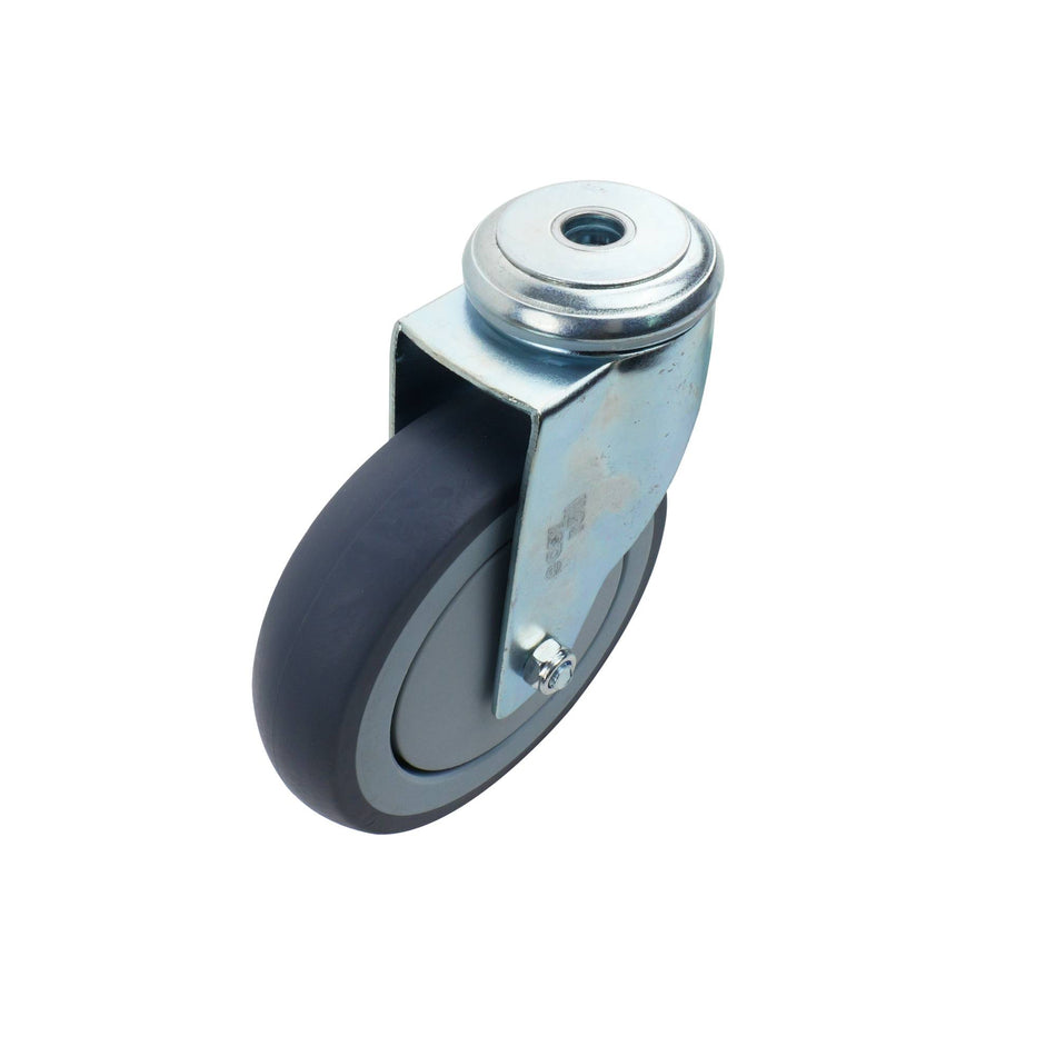 Easyroll 125mm Grey Rubber Bolt Hole G6 Series Castor 130kg