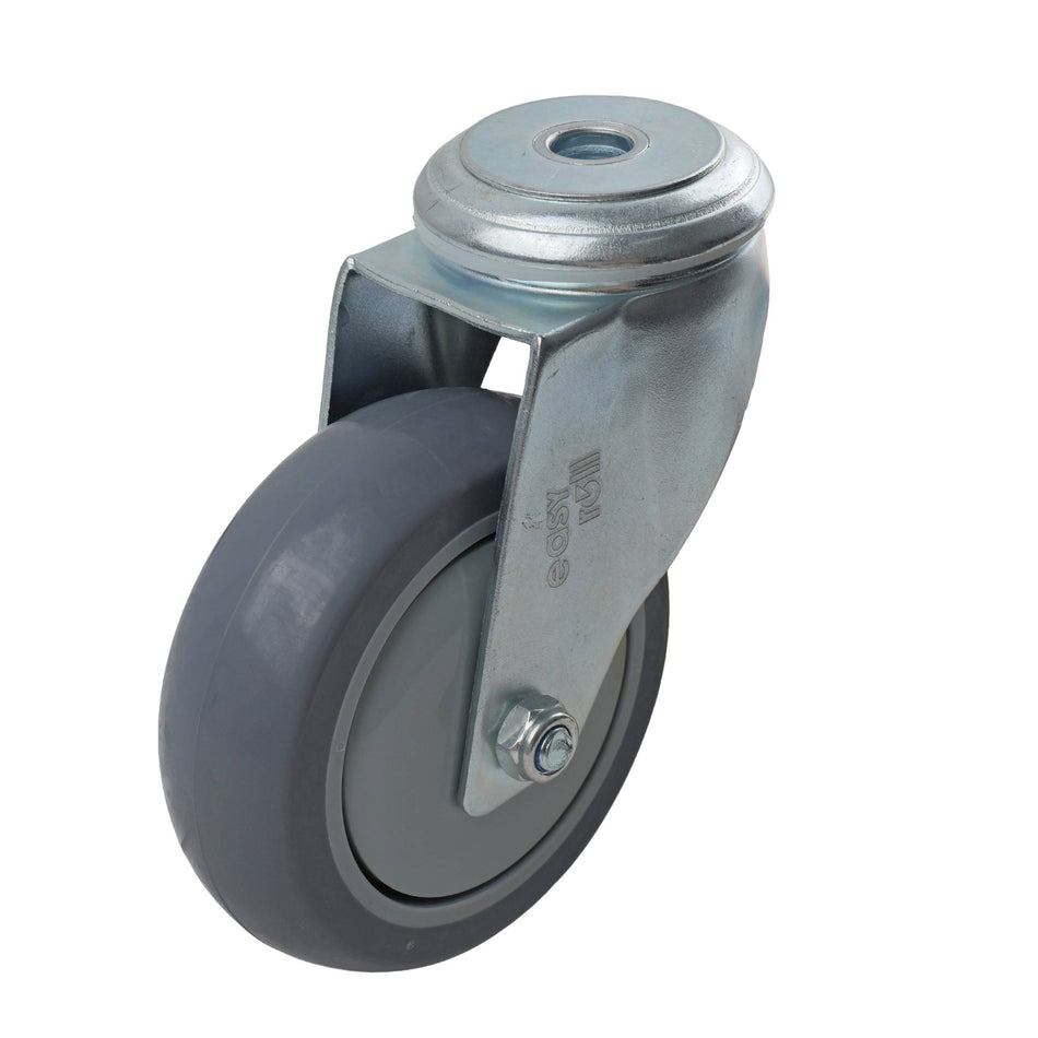 Easyroll 100mm Grey Urethane Bolt Hole G6 Series Castor 120kg