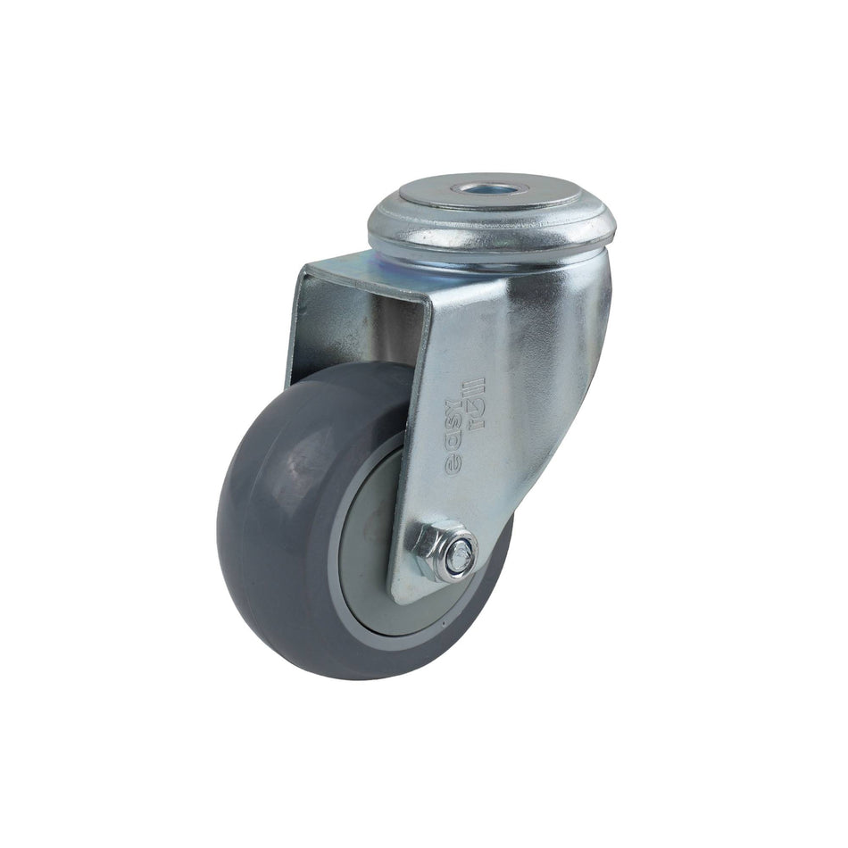 Easyroll 75mm Grey Urethane Bolt Hole G6 Series Castor 90kg