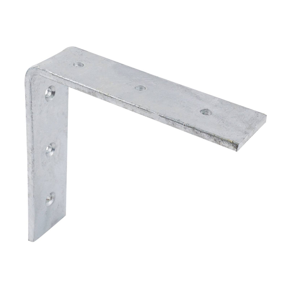 Carinya 150 x 150mm Galvanised Heavy Duty Angle Bracket - Galvanised Steel 150 x 150mm