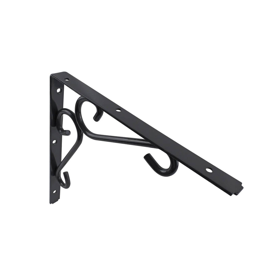 Carinya 300 x 300mm Dark Grey Heavy Duty Scroll Stayed Bracket