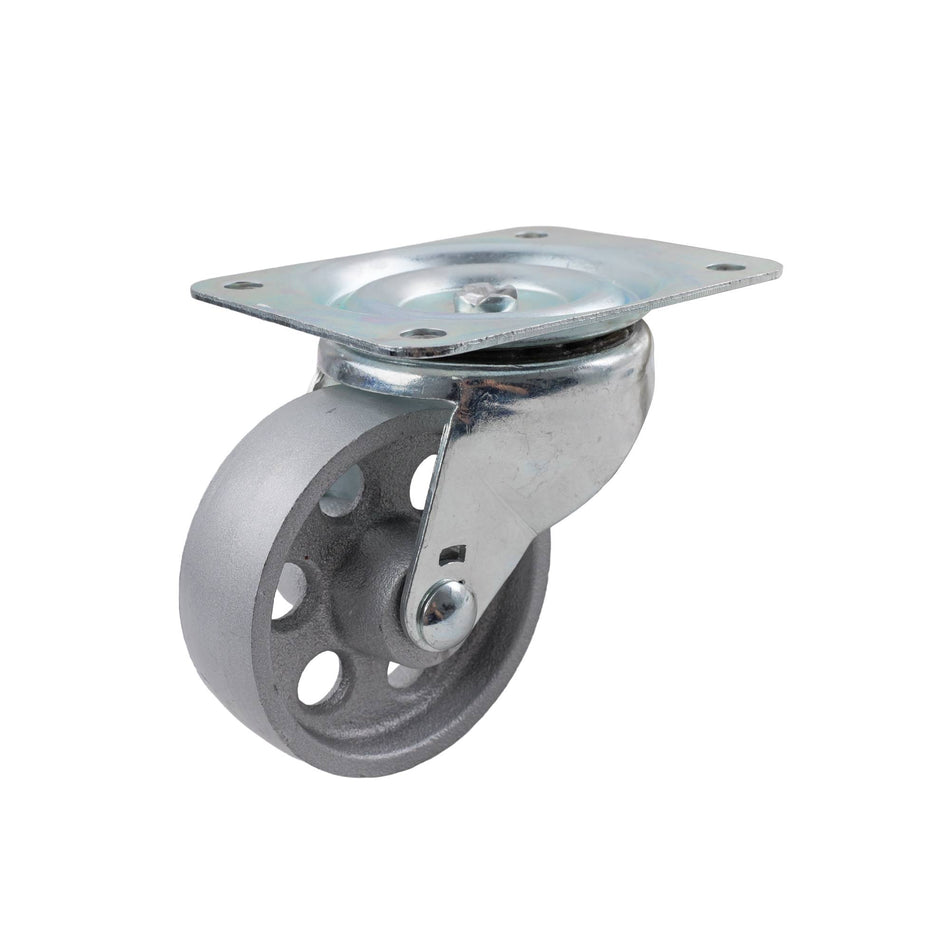 Easyroll 100mm Cast Iron Swivel Plate I2 Series Castor 225kg