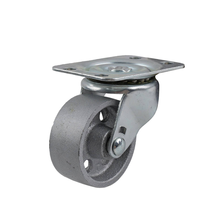 Easyroll 50mm Cast Iron Swivel Plate I2 Series Castor 55kg