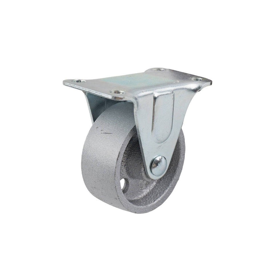 Easyroll 50mm Cast Iron Fixed Plate I2 Series Castor 55kg