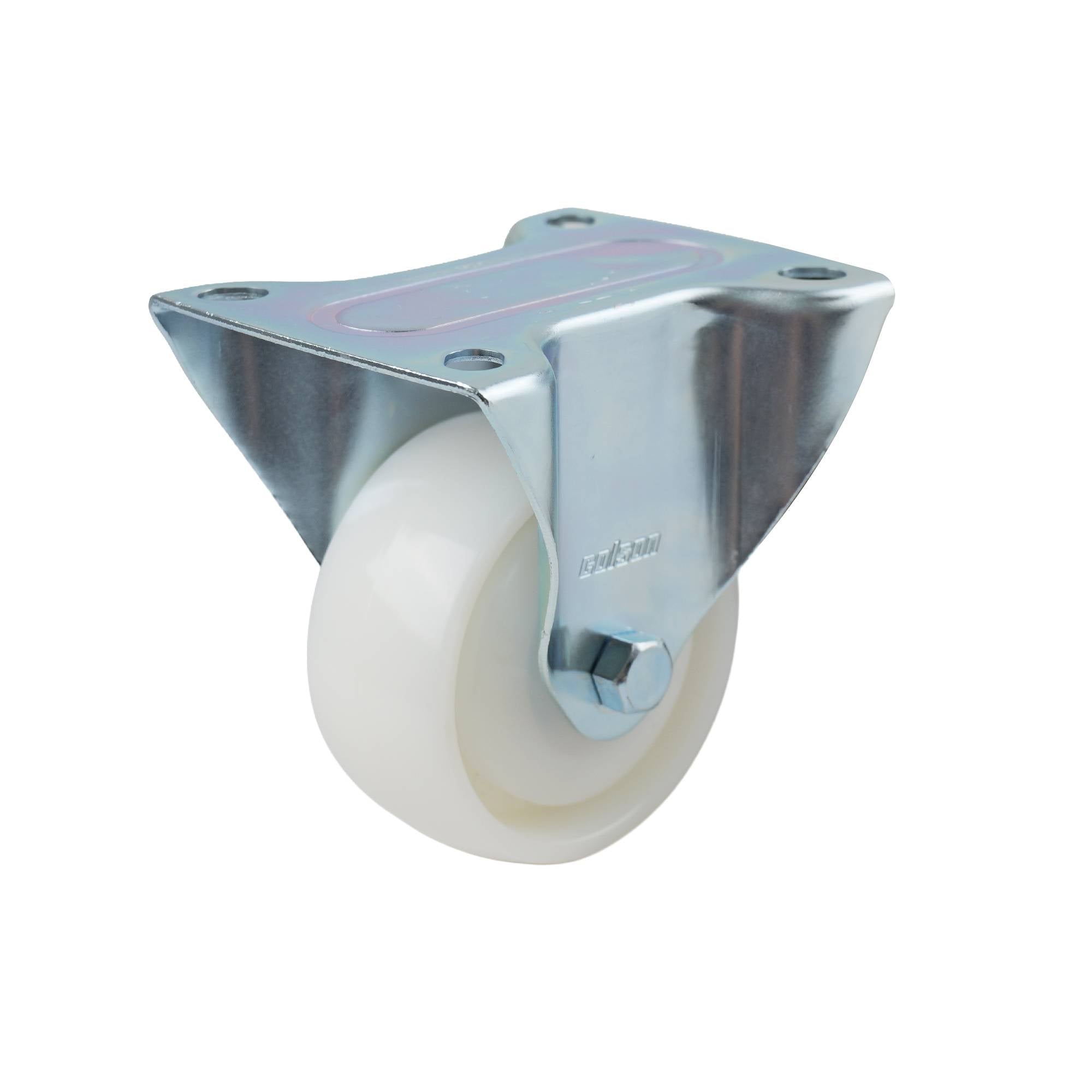 Colson 80mm White Nylon Fixed Plate I3 Series Castor 130kg – EHI.com.au