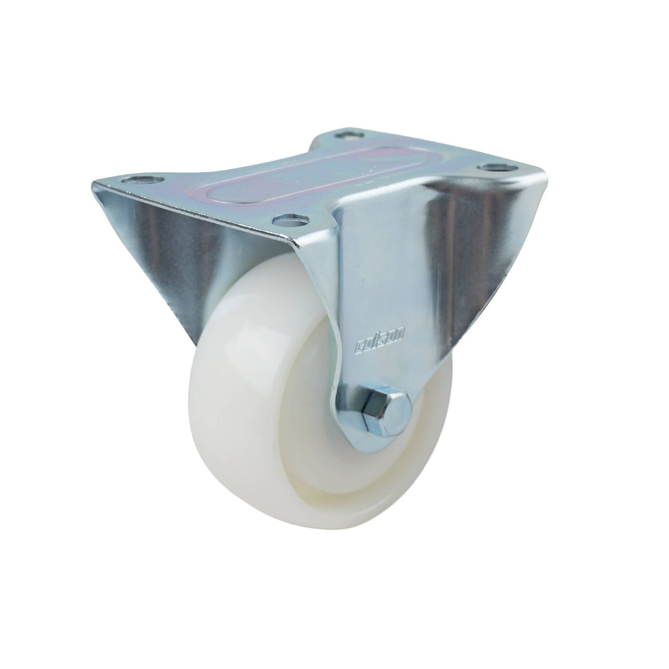 Colson 80mm White Nylon Fixed Plate I3 Series Castor 130kg