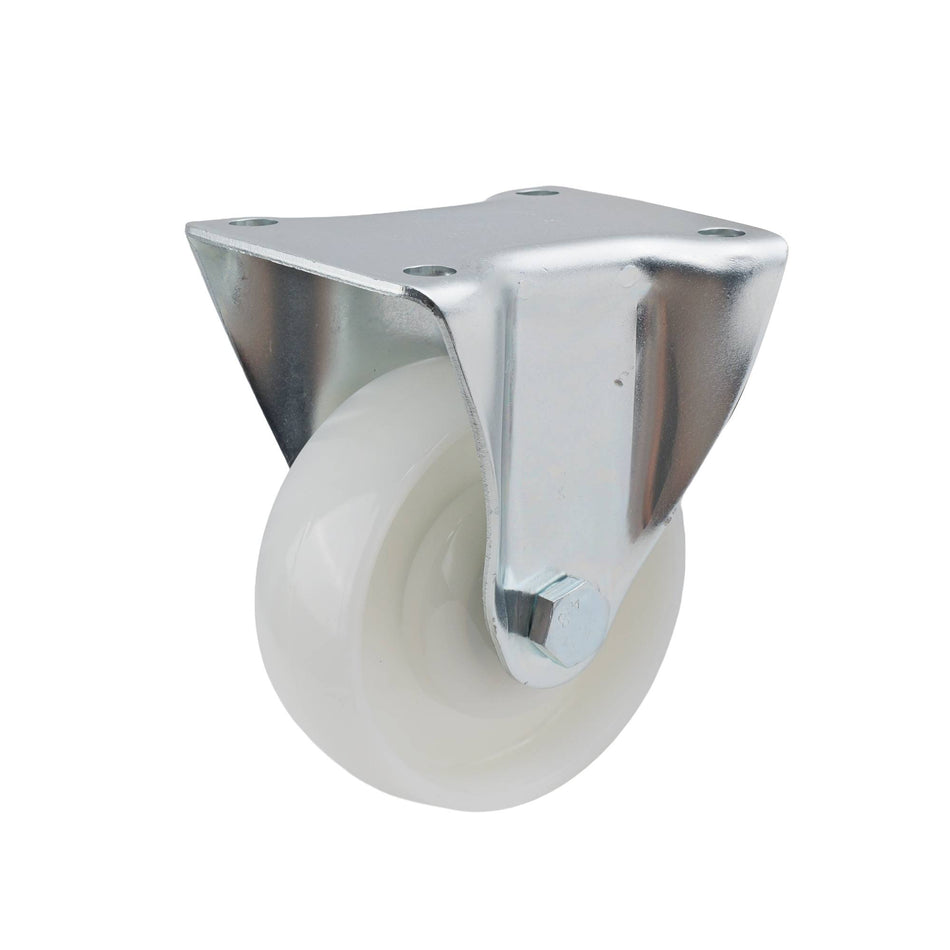 Colson 100mm White Nylon Fixed Plate I3 Series Castor 230kg