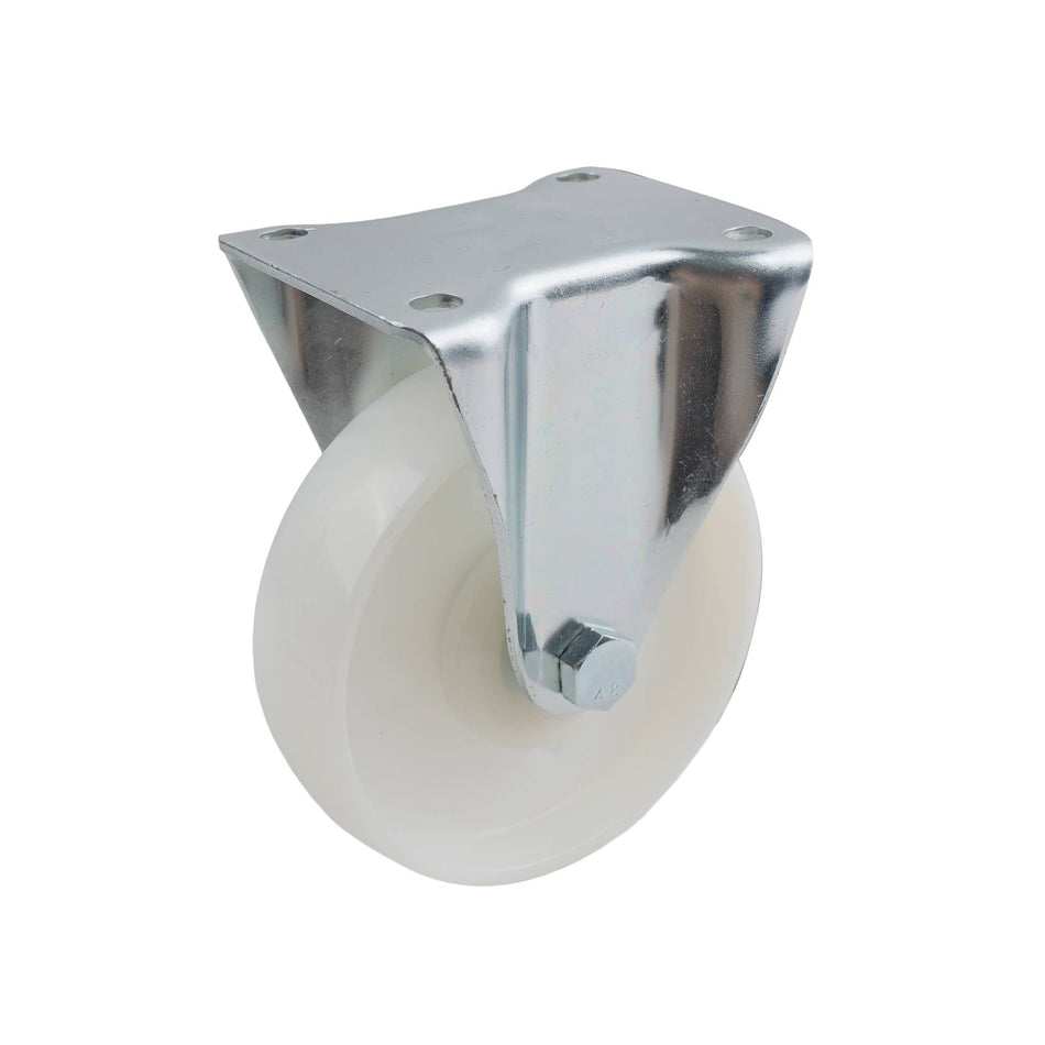 Colson 125mm White Nylon Fixed Plate I3 Series Castor 250kg