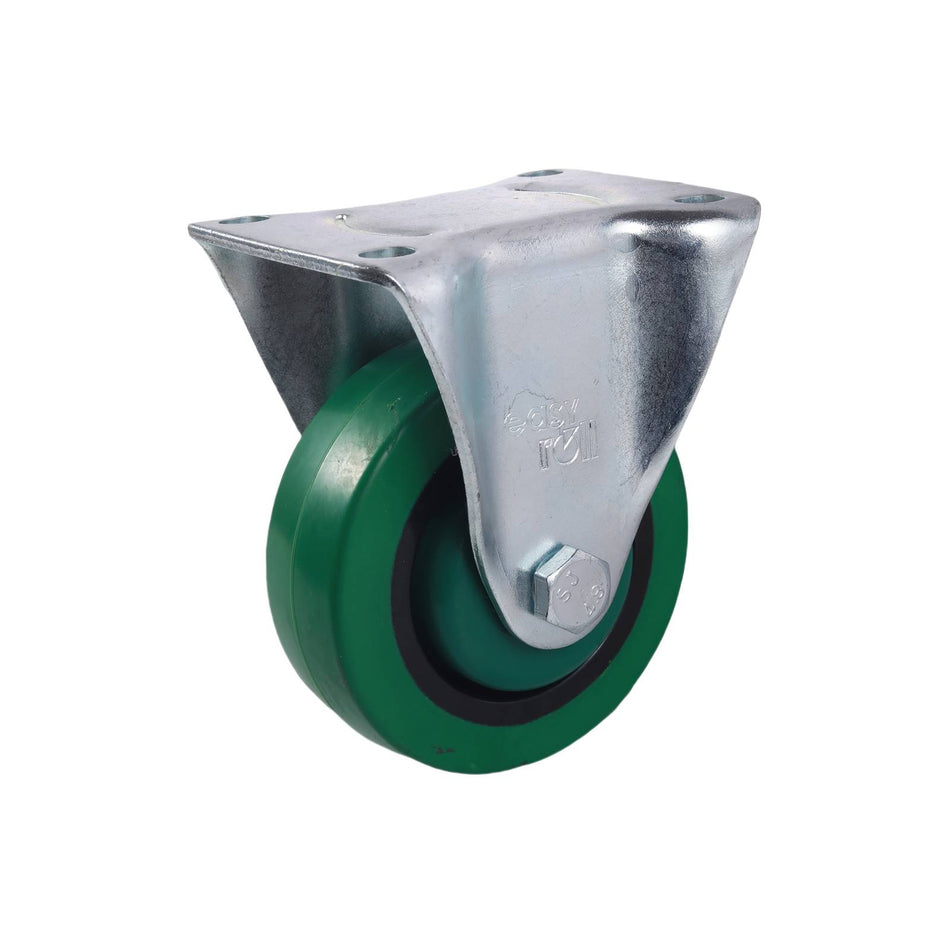 Easyroll 100mm Green Reflex Rubber I3 Series Castors 170kg 1PC