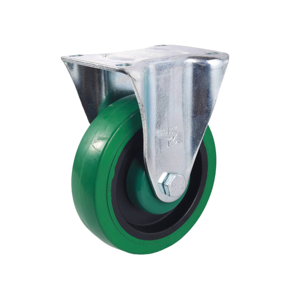 Easyroll 125mm Green Reflex Rubber I3 Series Castors 200kg 1PC