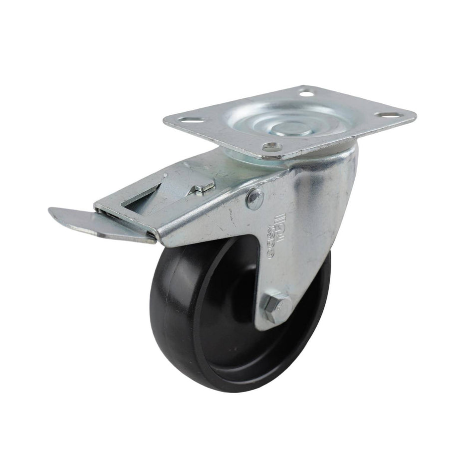 Easyroll 100mm Swivel Plate Brake I4 Series Castor 100kg