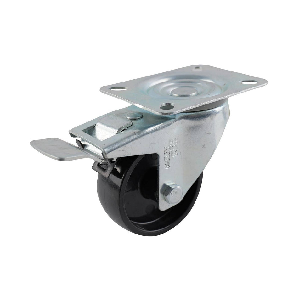 Easyroll 80mm Swivel Plate Brake I4 Series Castor 80kg