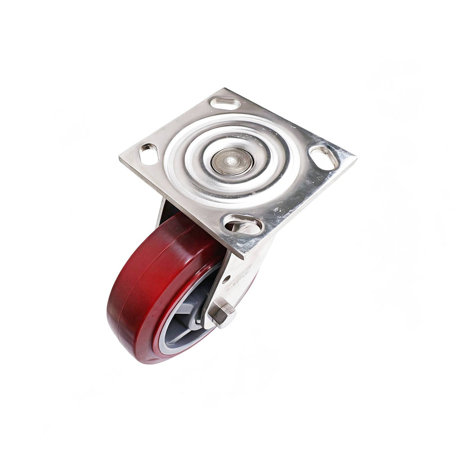 Colson 150mm HT Polyurethane Wheel Swivel Plate Stainless J3 Series Castor 410kg