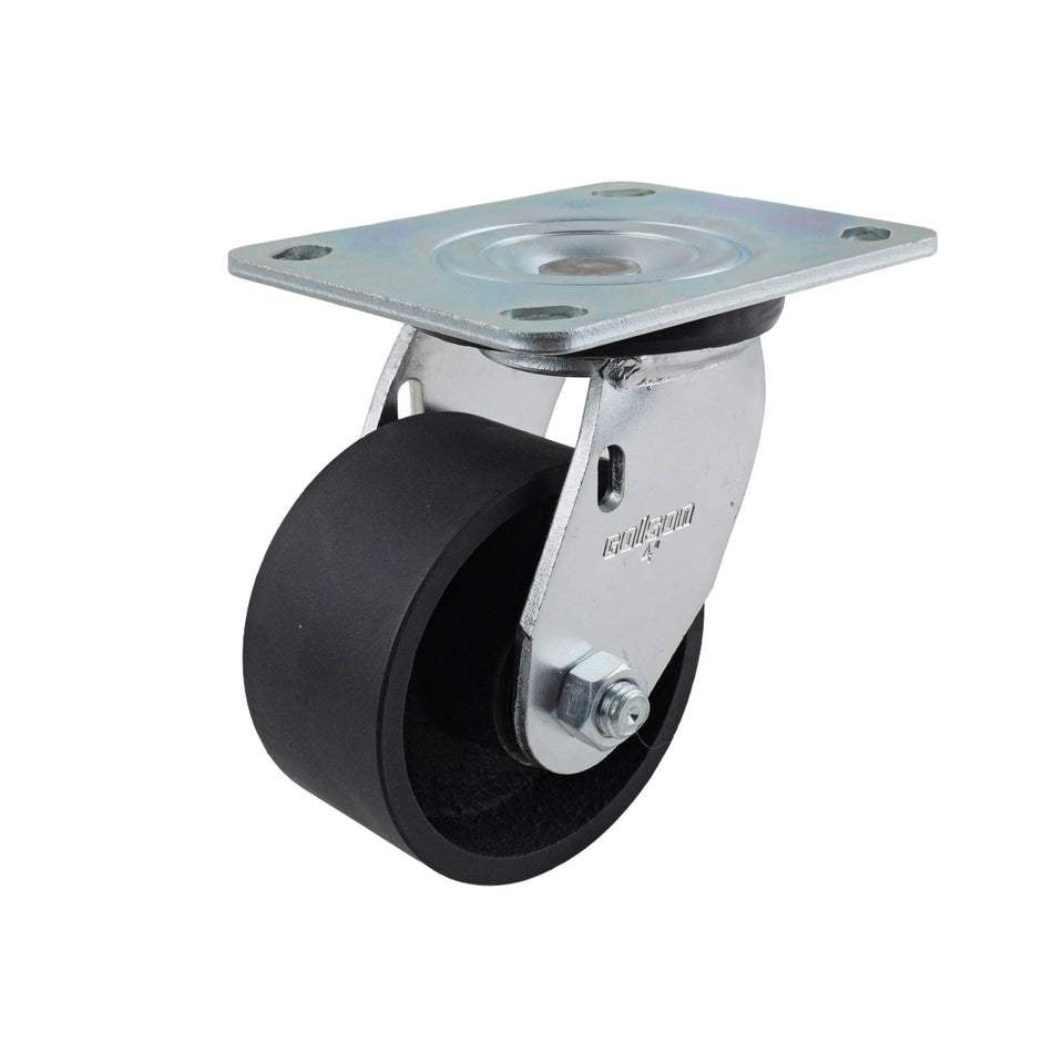 Colson 100mm Cast Iron Swivel Plate J3 Series Castor 320kg