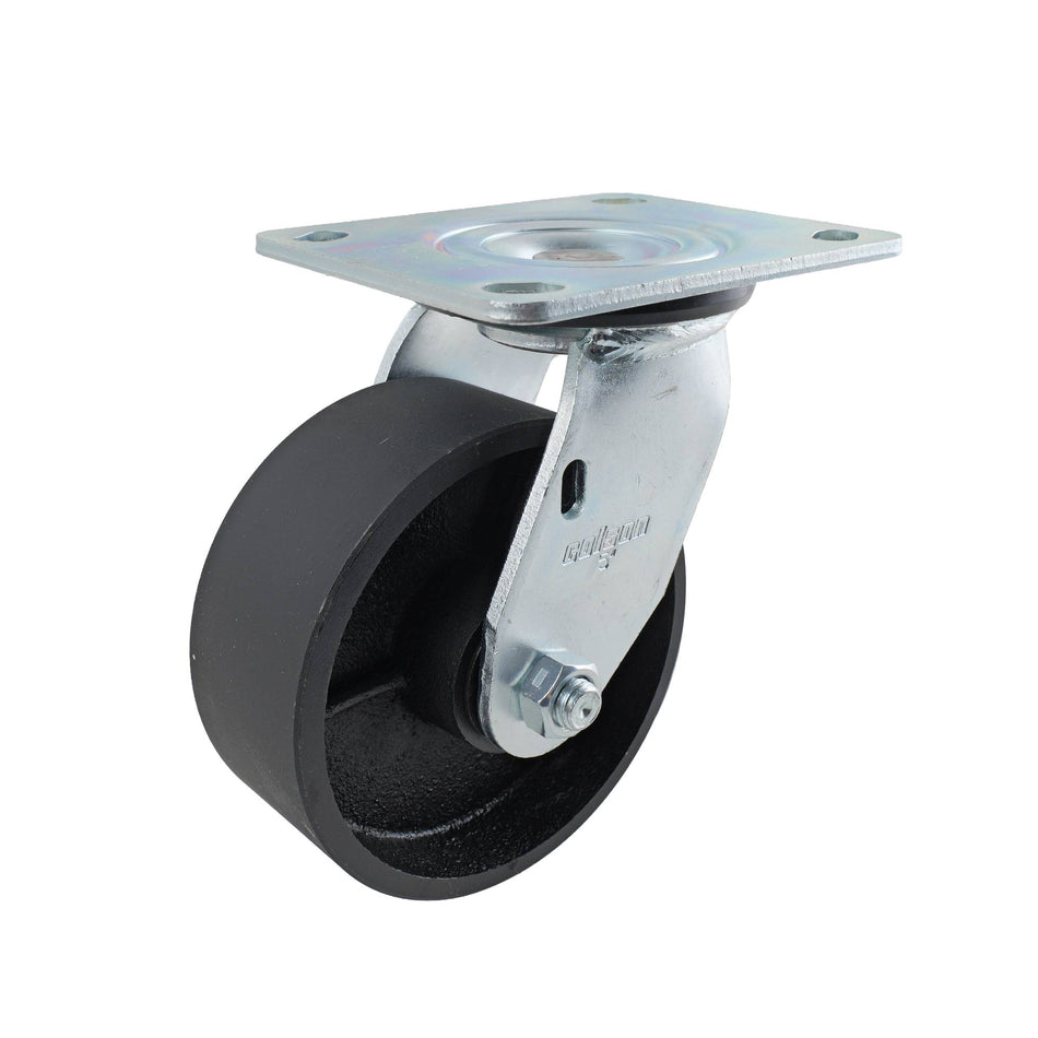 Colson 125mm Cast Iron Swivel Plate J3 Series Castor 410kg