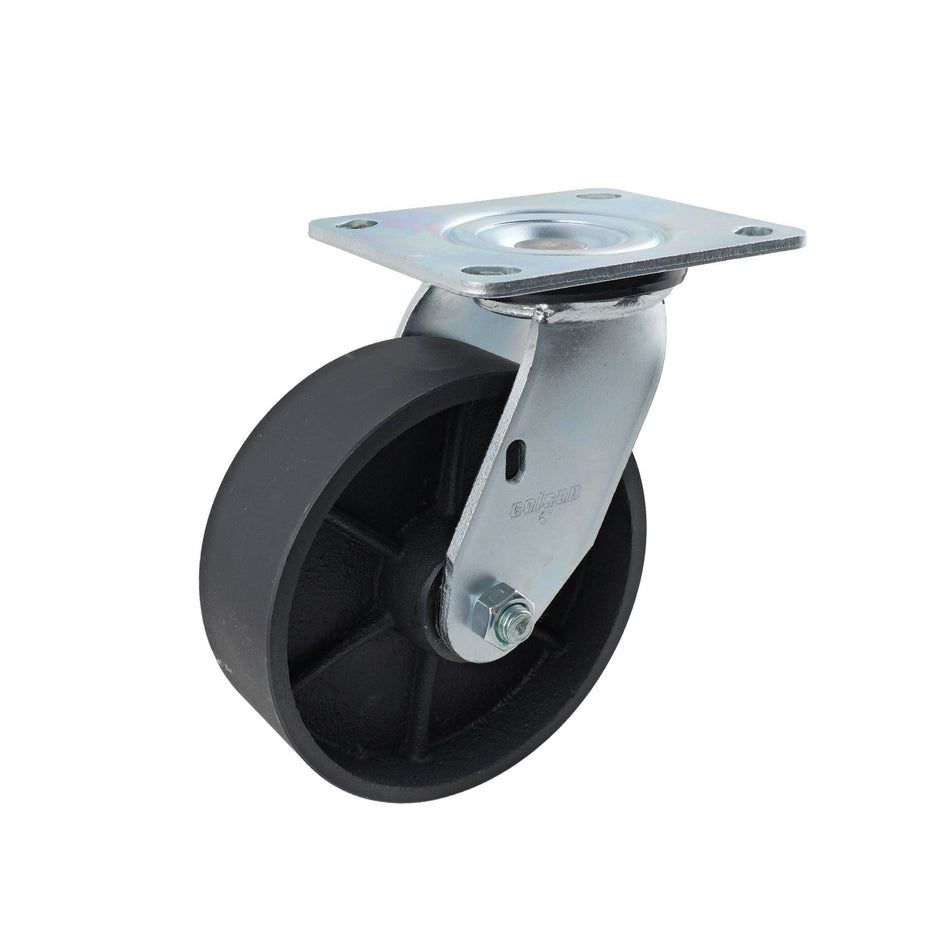 Colson 150mm Cast Iron Swivel Plate J3 Series Castor 410kg