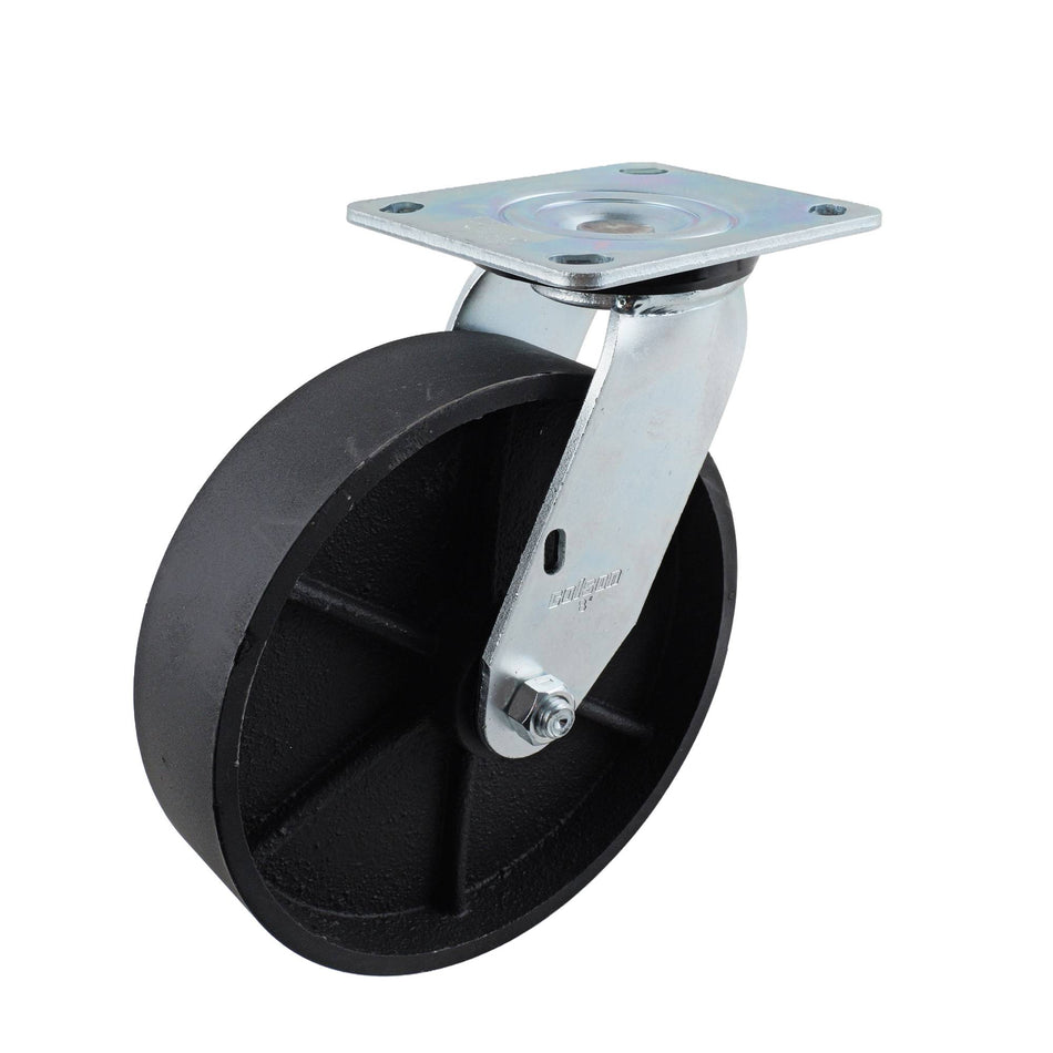 Colson 200mm Cast Iron Swivel Plate J3 Series Castor 450kg